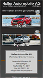 Mobile Screenshot of haller-automobile.ch